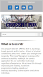 Mobile Screenshot of crossfitpdx.com